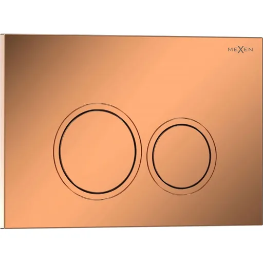MEXEN Tex 01 splachovací tlačítko, růžové zlato lesklá 6101-09