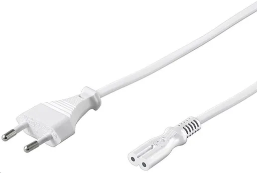 PREMIUMCORD Kabel síťový 230V k magnetofonu 2m bílý