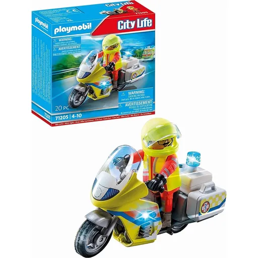 PLAYMOBIL® 71205 Záchranářský motocykl s blikajícím světlem