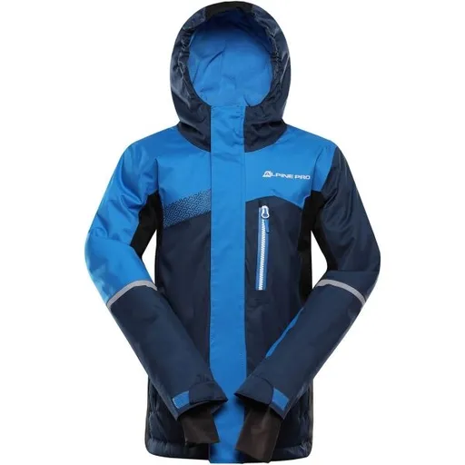 ALPINE PRO DEARO 2 Dětská lyžařská bunda, tmavě modrá, velikost 152-158