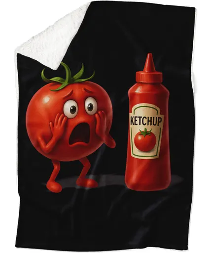 Deka Vyděšené rajče (Podšití beránkem: ANO)