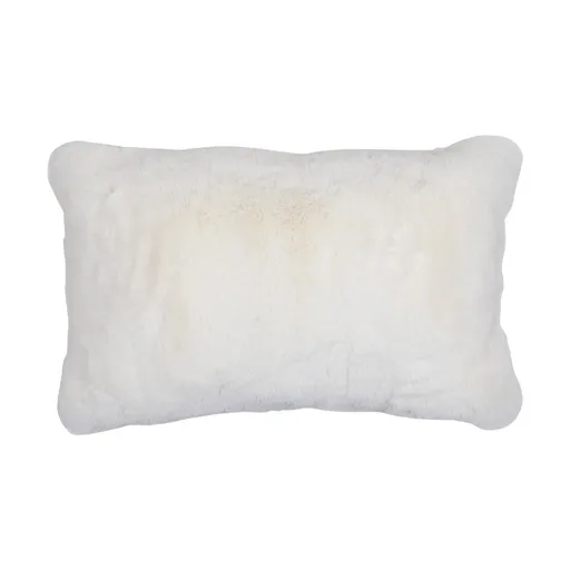 Bílý plyšový měkoučký polštář Soft Teddy White Off - 30*15*50cm  Mars & More