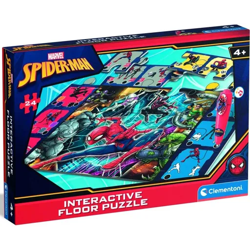 Clementoni Podlahové puzzle s interaktivním perem Spiderman