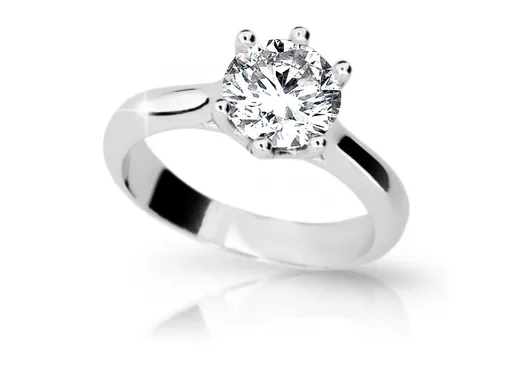 Cutie Jewellery Okouzlující zásnubní prsten z bílého zlata Z6876-1885-10-X-2 52 mm