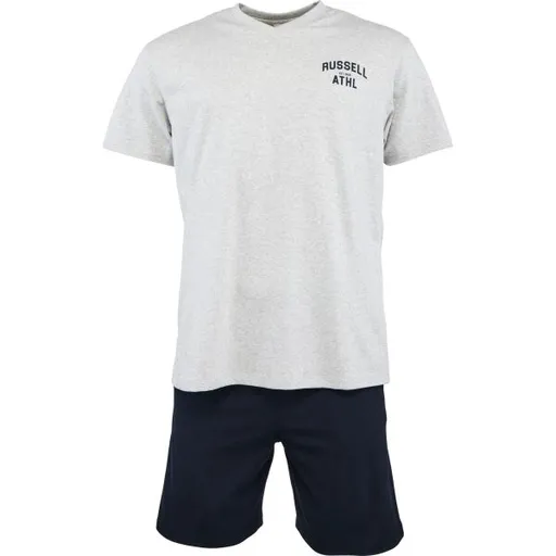 Russell Athletic SET TEE SHORT Pánský pyžamový set, šedá, velikost