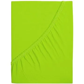 B.E.S. - Petrovice, s.r.o. Prostěradlo Jersey česaná bavlna MAKO - Svítivá zelená 200 × 220 (2-010-0614)