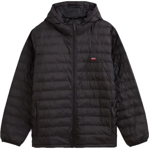 Levi's® PRESIDIO PACKABLE HOODED JACKET Pánská bunda, černá, velikost