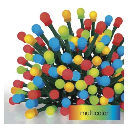 EMOS LED vánoční cherry řetěz - kuličky, 30 m, venkovní i vnitřní, multicolor, programy,časovač D5AM24