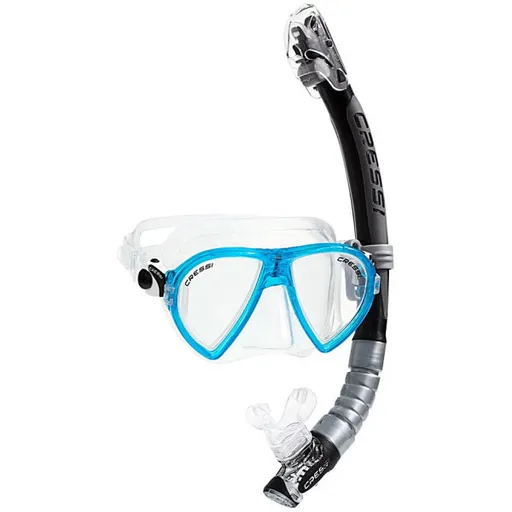 Cressi OCEAN KAPPA DRY Potápěčský set, modrá, velikost