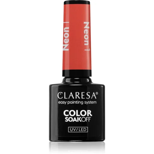 Claresa SoakOff UV/LED Color Neon gelový lak na nehty odstín 1 5 g