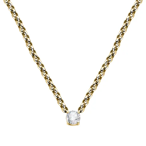 Morellato Originální pozlacený náhrdelník s krystalem Poetica SAUZ30