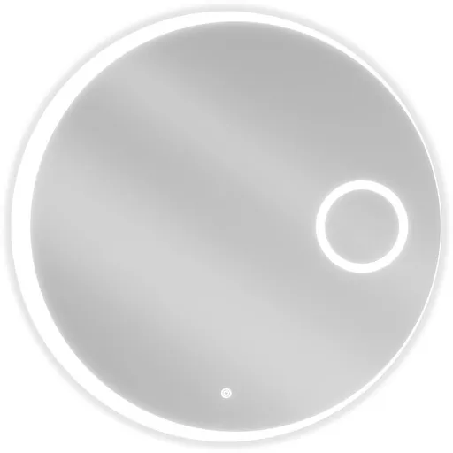 MEXEN Ella zrcadlo s osvětlením s kosmetickým zrcátkem, 80, LED 600 9811-080-080-611-00