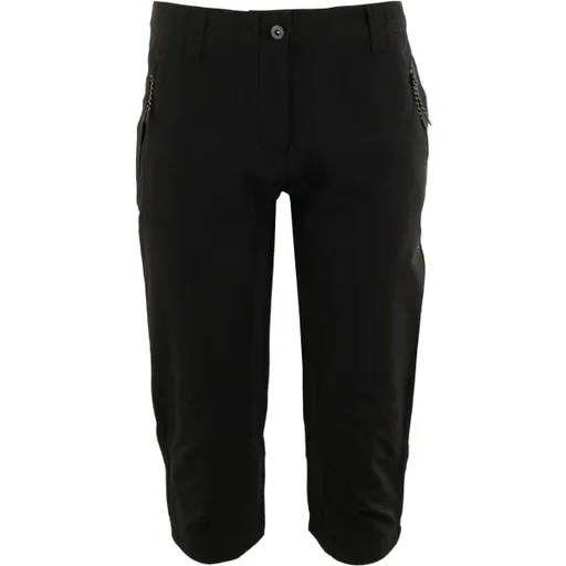 ALPINE PRO ULINA Dámské 3/4 kalhoty, černá, velikost