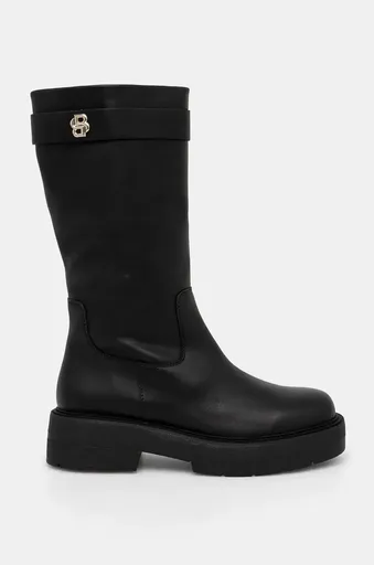 Kožené kozačky BOSS Rebby