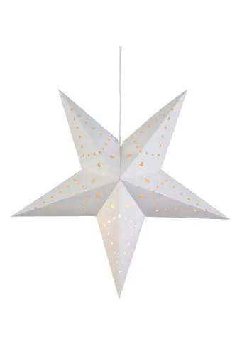Markslöjd Mikke bílá závěsná hvězda 45 cm