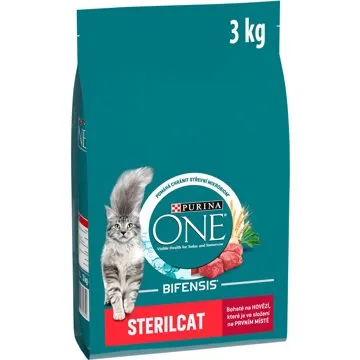 Purina ONE sterilcat s hovězím 3 kg (7613035611610)