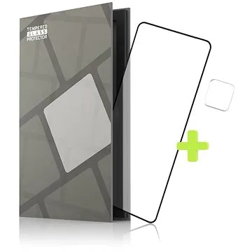 Tempered Glass Protector rámečkové pro POCO F4, černé + sklo na kameru (TGR-PF45G-BL)