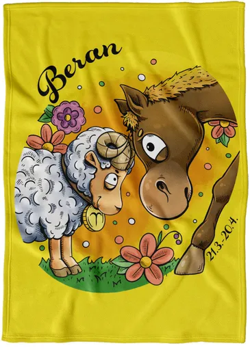 Deka Koňská znamení – beran (Podšití beránkem: NE)