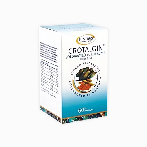 IN VITRO Crotalgin kapsle - přírodní podpora kloubů s extraktem ze zelené mušle a kurkumy - 60 kapslí - InVitro