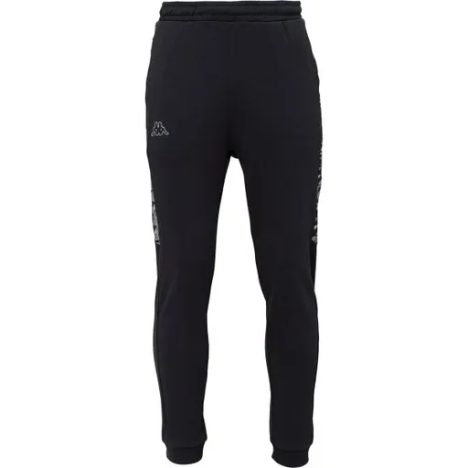 Kappa LOGO DERECK Pánské tepláky, černá, velikost