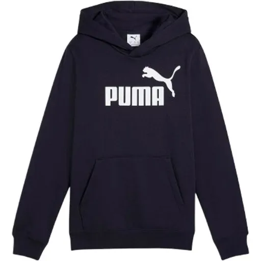 Puma ESSENTIALS NO.1 LOGO HOODIE FL B Chlapecká mikina, tmavě modrá, velikost