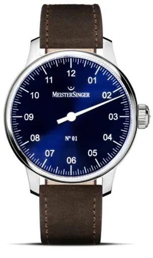 MeisterSinger N°01 AM3308 - Hnědý semišový řemínek