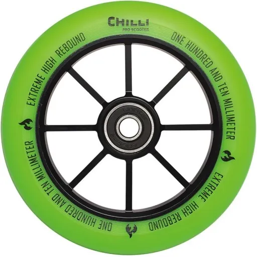 CHILLI BASE 110 MM Náhradní kolečko, zelená, velikost