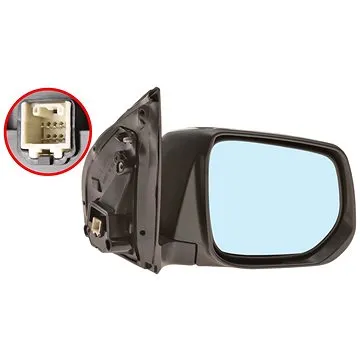 ACI zrcátko pro ISUZU DMAX 12-  el. sklopné s blikačem a chrom. krytem P (3616818)