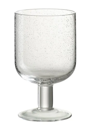 Sklenička na noze s bublinkami Louise - Ø8*13cm / 360ml J-Line by Jolipa