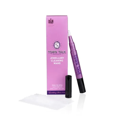 Sada na čištění šperků - štětinová tyčinka, utěrka z mikrovlákna