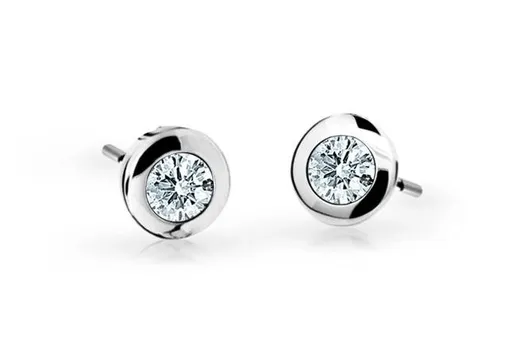 Cutie Jewellery Dětské náušnice z bílého zlata C1537-30-X-2 bílá