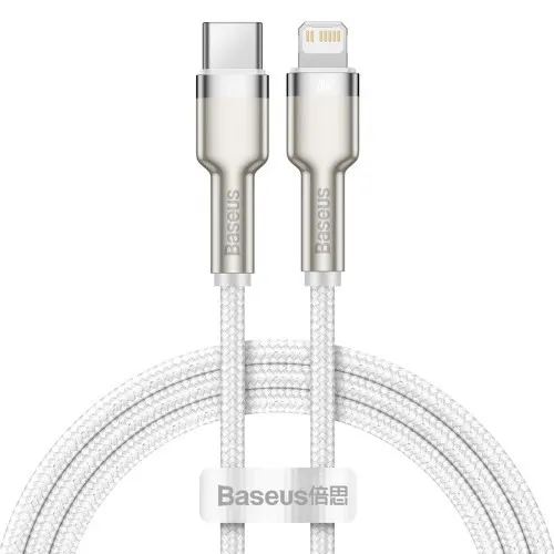 Baseus Cafule Series nabíjecí / datový kabel USB-C na Lightning PD 20W 2m, bílá