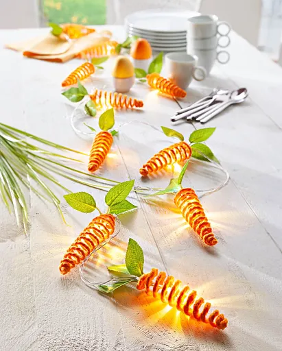 LED Světelný řetěz s mrkvičkami