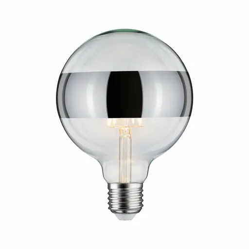 PAULMANN LED Globe 6,5 W E27 kruhové zrcadlo stříbrná teplá bílá stmívatelné 286.81
