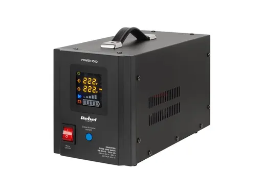 Zdroj záložní REBEL POWER-1000 12V 230V 1000VA 700W Black