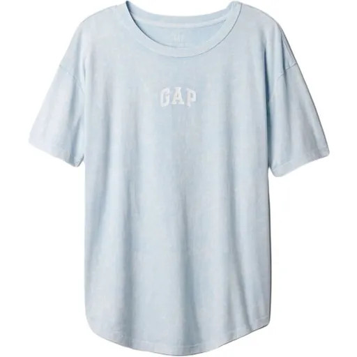 GAP BOYFRIEND Dámské tričko, světle modrá, velikost