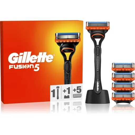 Gillette Fusion5 holicí strojek se stojánkem + náhradní břity 5 ks
