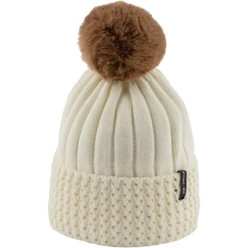 Finmark WINTER HAT Zimní pletená čepice, bílá, velikost UNI