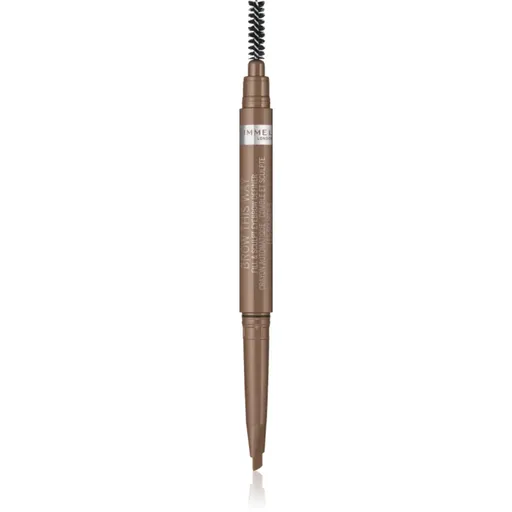 Rimmel Brow This Way tužka na obočí s kartáčkem 2 v 1 odstín 001 Blonde 0,25 g