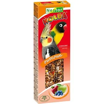 Nestor Tyčinka pro papoušky s ovocem 115g 2ks (5901636000004)
