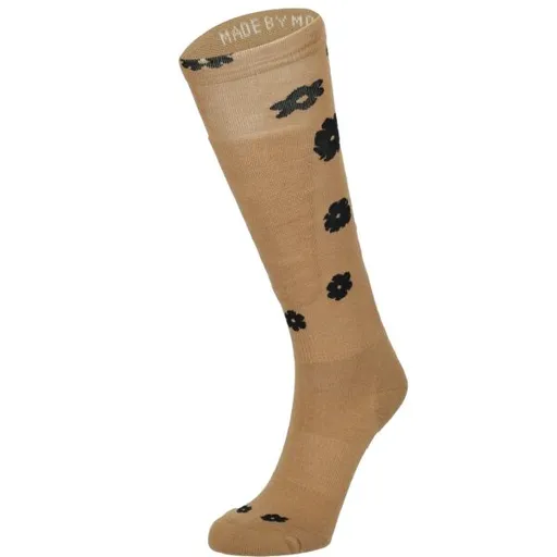 MONS ROYALE ATLAS Dámské lyžařské ponožky, hnědá, velikost