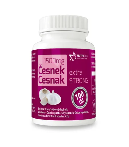 Nutricius Česnek extra strong 1500 mg 100 tablet