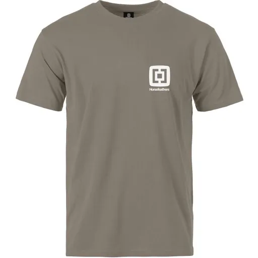 Horsefeathers MINI LOGO Pánské tričko, hnědá, velikost