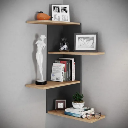 VCM Rohová police Balos, černá