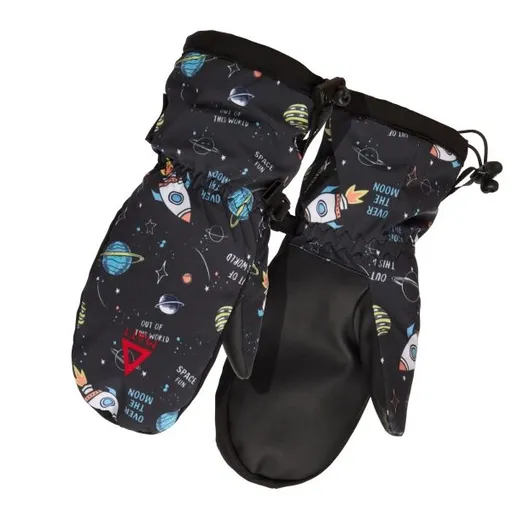 Matt MITTEN Dětské lyžařské rukavice, černá, velikost 5Y