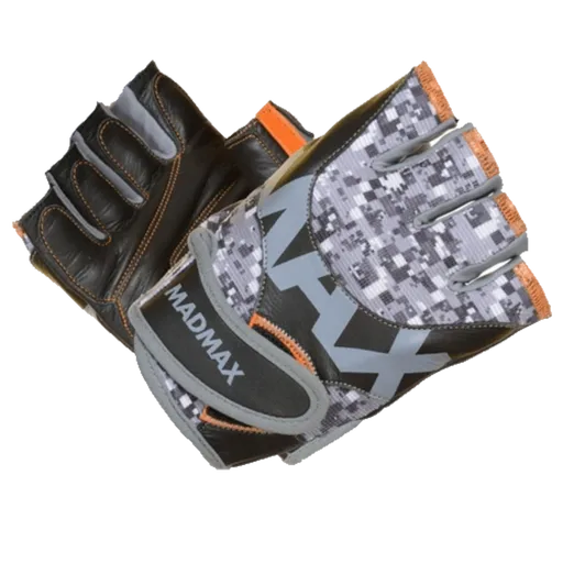MadMax Fitness rukavice MFG831 šedé - XL