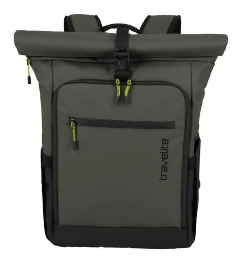 Rolovací batoh Travelite Briize Backpack M Roll-Up Khaki
