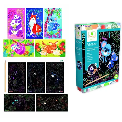 Sycomore škrabací obrázky - Mláďata