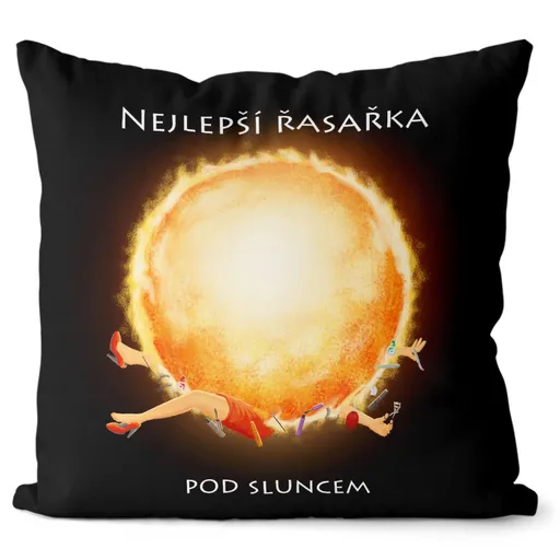 Polštář Nejlepší řasařka pod sluncem (Velikost: 40 x 40 cm)