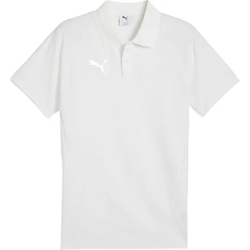 Puma TEAMEVOSTRIPE POLO Pánské polo triko, bílá, velikost